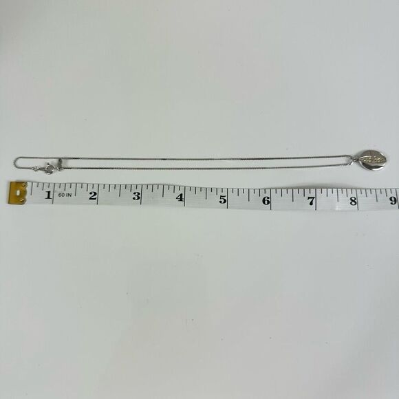 Givenchy G Logo Pendant Silver Tone Necklace - Picture 5 of 7